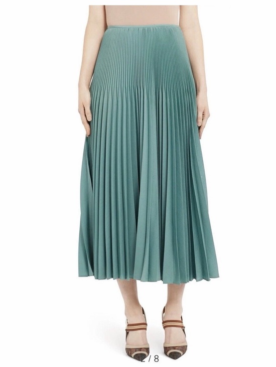 Fendi Dresses & Skirts - Fendi Pleated Midi Skirt in Teal 36